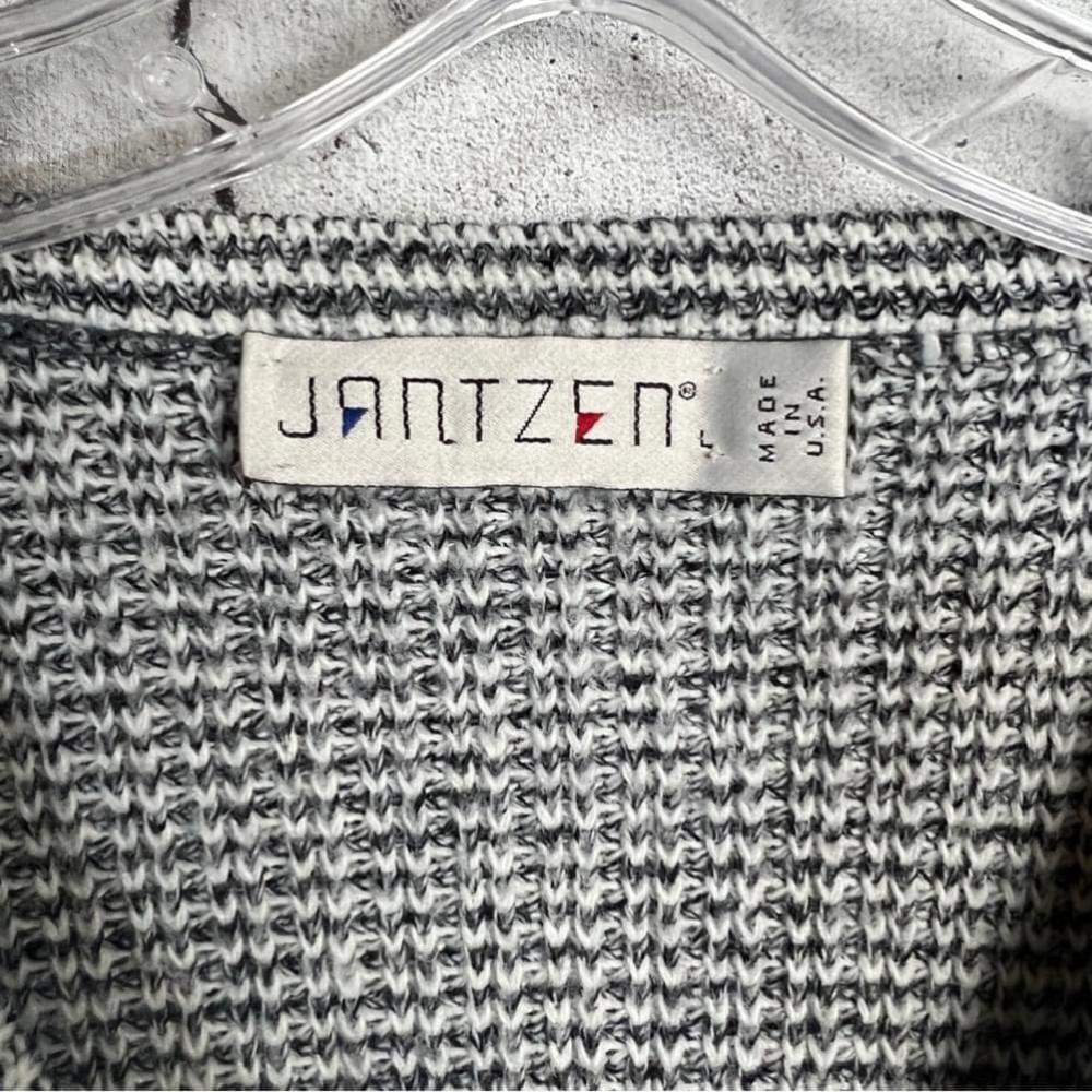 Vintage 90s Jantzen Chunky Rib Knit Oversized V-Neck Pullover Sweater - Picture 10 of 11